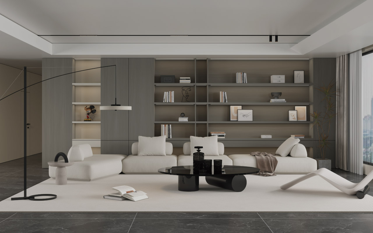 科諾胡桃生態(tài)板-板材全屋定制案例